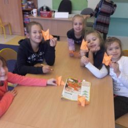 Składanki niespodzianki - origami - lisy