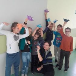 Składanki niespodzianki - origami - nietoperze
